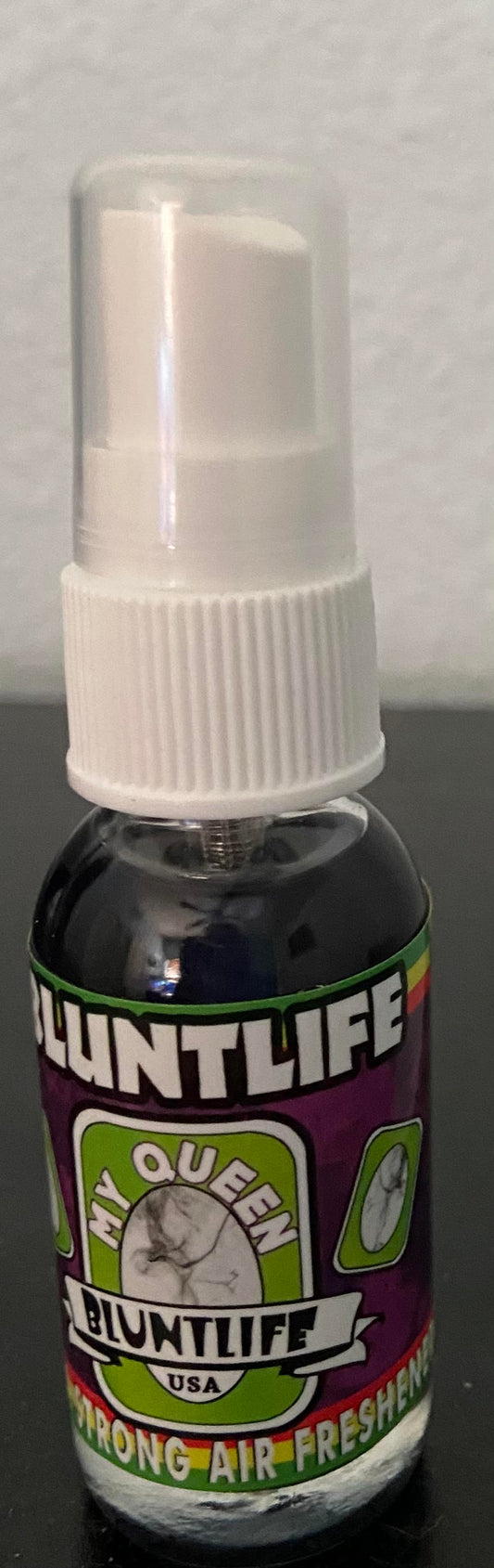 BluntLife Air Freshener Spray 1.0 oz. Bottle Long Lasting - Choose Your Scent (MY QUEEN)