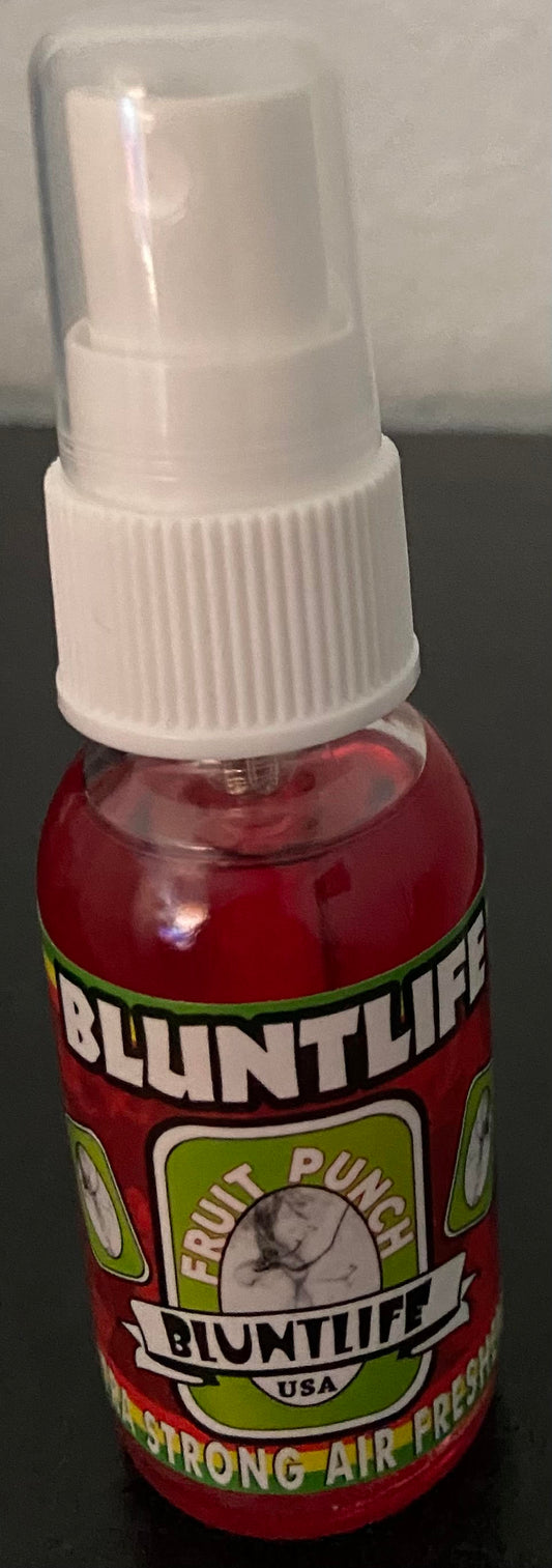 BluntLife Air Freshener Spray 1.0 oz. Bottle Long Lasting - Choose Your Scent (FRUIT PUNCH)
