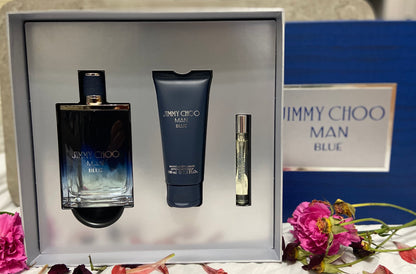 Blue 3 PCS Gift Set by Jimmy Choo for Men