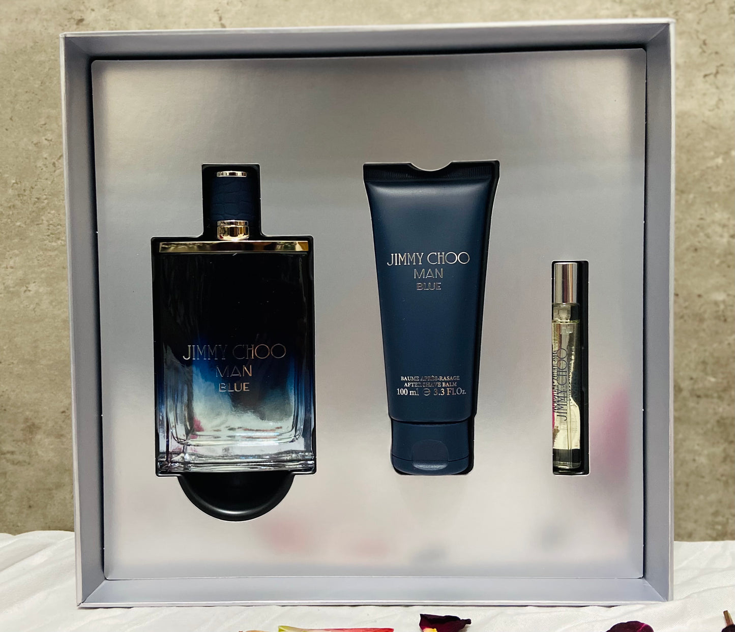 Blue 3 PCS Gift Set by Jimmy Choo for Men