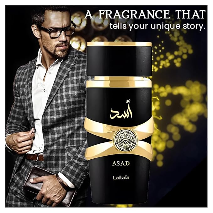 Asad Lattafa Perfumes 3.4oz for Men EDP