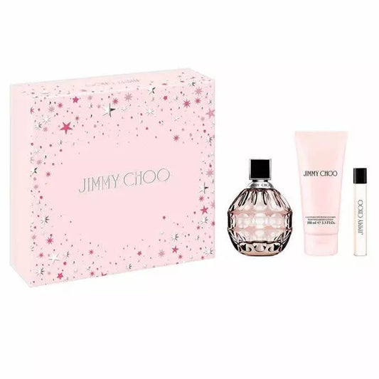 Jimmy Choo 3 Piece Gift Set- 3.3 Oz Eau De Parfum Spray New Box For Women